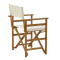 Director armchair Bistrual pakoworld acacia wood natural-white cloth