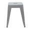 Stool Utopia pakoworld metal grey matte 30x30x45cm