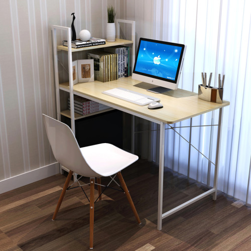 Work desk Adrian pakoworld melamine dark natural-white 120x64x120cm