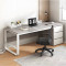 Salto pakoworld desk with shelf-MDF natural-white 120x48x74cm