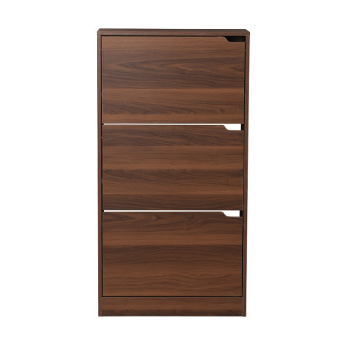 Mia pakoworld shoe cabinet 9 pairs walnut 60x24x115cm