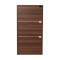 Mia pakoworld shoe cabinet 9 pairs walnut 60x24x115cm