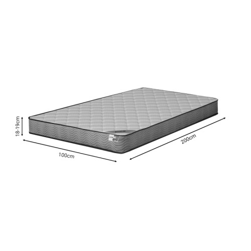 Mattress Frezio pakoworld pocket spring double sided 18-19cm 100x200cm