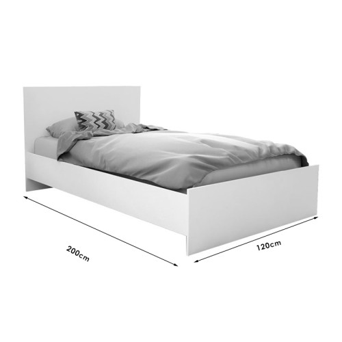 Bed Natale pakoworld white 120x200cm
