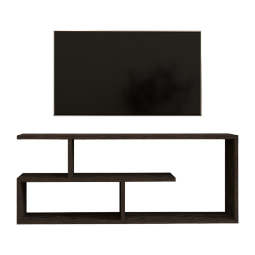 TV Stand Waldo pakoworld black-dark grey melamine 100x29.5x40cm