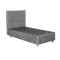 Bed Rizko pakoworld with storage space grey 120x200cm