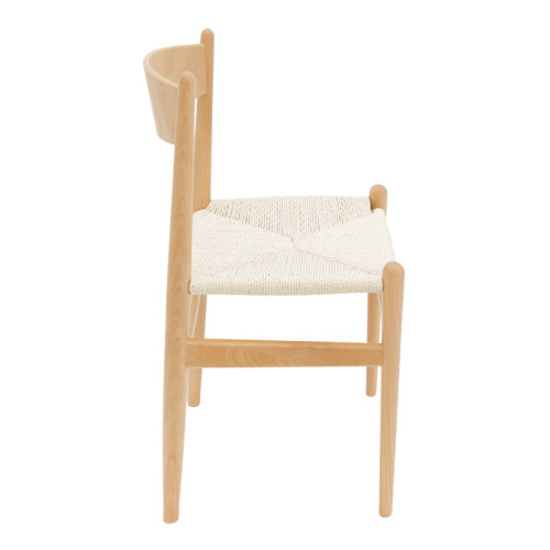 Conan chair pakoworld natural beech wood-seat natural rope 52x46x78cm