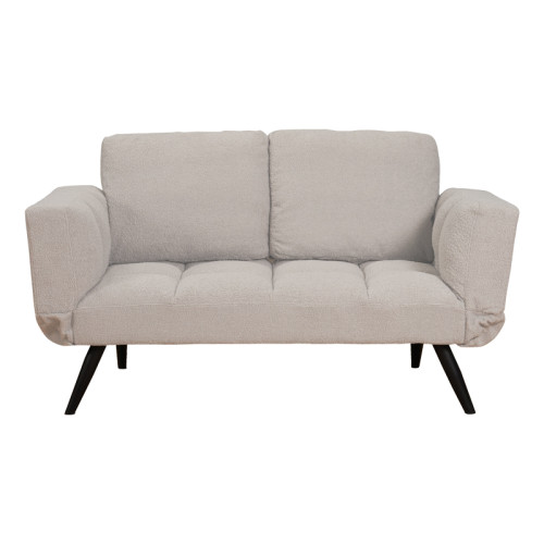 3 seater sofa-bed Jackie pakoworld ivory boucle-black metal legs 190x80x74 cm 3 seater sofa-bed Jackie pakoworld ivory boucle-black metal legs 190x80x74 cm