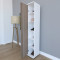 Entrance furniture-hanger Ridi pakoworld white-walnut melamine 30x35x177cm