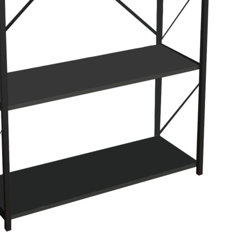 Bookcase Tikilmo pakoworld anthracite-black melamine 88x34x180cm Bookcase Tikilmo pakoworld anthracite-black melamine 88x34x180cm