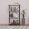 Bookcase Jackrey pakoworld oak-black melamine 60x30x114cm