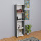 Bookcase Courtnai pakoworld anthracite-white melamine 40x19.5x170cm