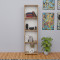 Bookcase Courtnai pakoworld oak melamine 40x19.5x170cm