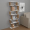 Bookcase Iolmi pakoworld oak-white melamine 60x19.5x160cm