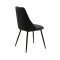 Chair Giselle pakoworld black velvet-black leg