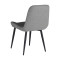 Chair Versa pakoworld  grey-blue fabric-black metal leg 54x63.5x84cm