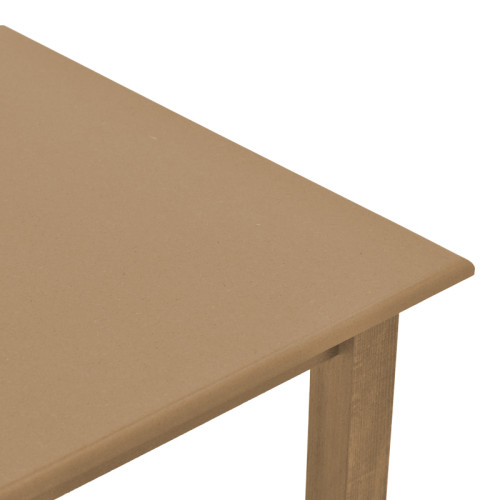 Table Zolenio pakoworld solid beech wood with mdf top polish walnut 60x60x76cm