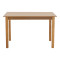 Table Zolenio pakoworld solid beech wood with mdf top polish walnut 120x80x76cm