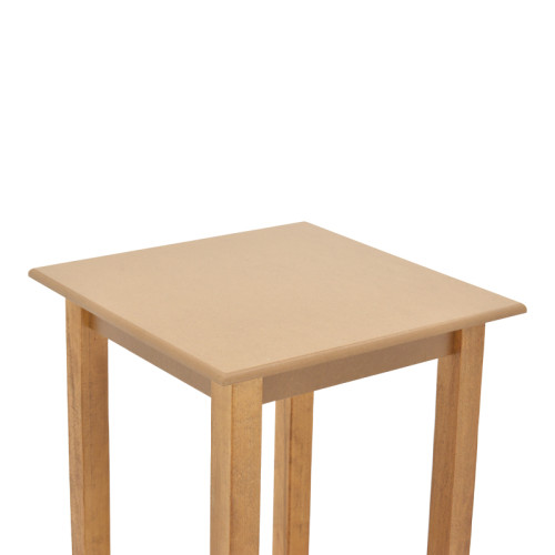 Table Zolenio pakoworld solid beech wood with mdf top polish walnut 80x80x76cm