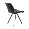 Chair Sabia pakoworld velvet black-black metal leg 46x55x80cm