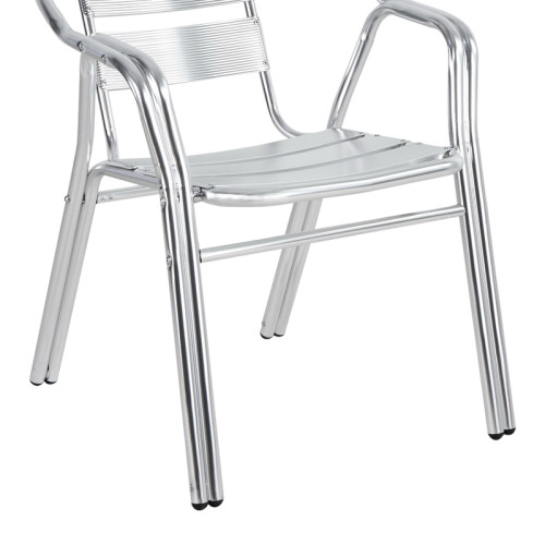 Amchair Zircu pakoworld stack chrome aluminum 58x64x75cm Amchair Zircu pakoworld stack chrome aluminum 58x64x75cm