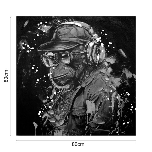 Canvas wall art Monkey Inart 80x3x80cm