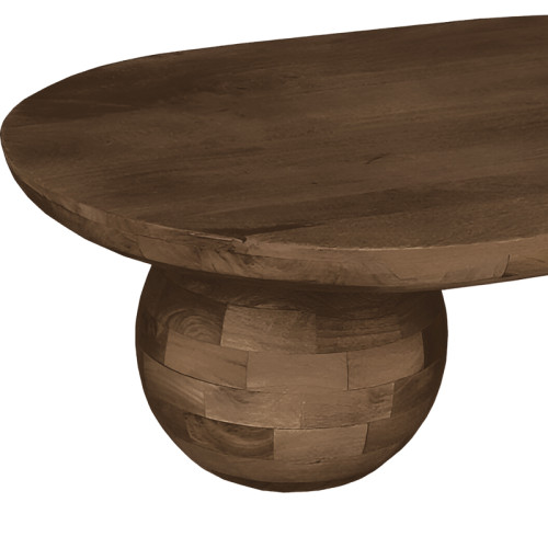 Coffee table Kane Inart brown solid acacia wood 110x72x38cm