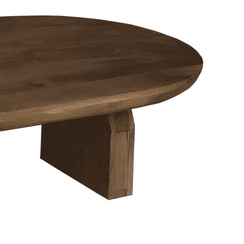 Coffee table Kane Inart brown solid acacia wood 110x72x38cm