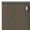 Low cabinet  professional Denith pakoworld dark grey-walnut 80x40x80cm