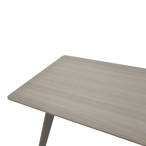 Work professional desk Denith pakoworld charcoal-walnut 160x75x75cm Work professional desk Denith pakoworld charcoal-walnut 160x75x75cm