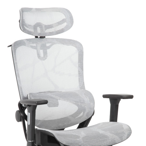 Manager office chair Konilo pakoworld mesh grey 82.5x63.5x114cm