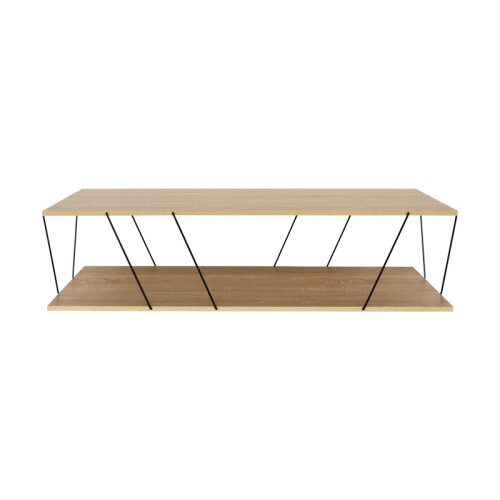 Coffee table Tars pakoworld oak-black 120z48z30cm