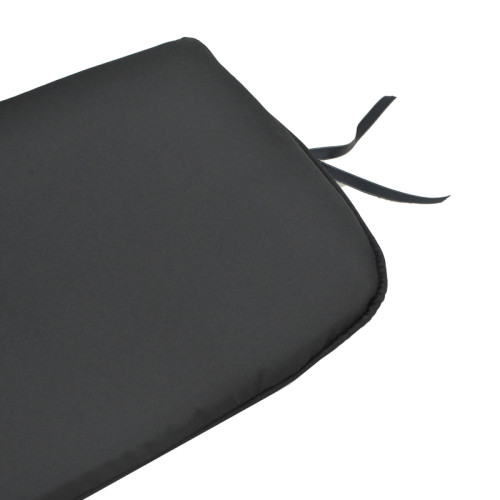 Chair cushion Pildo pakoworld black fabric 43x40x3cm