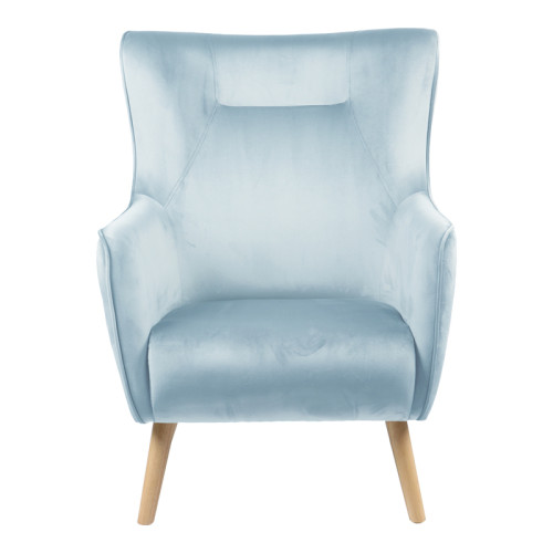 Armchair Insicive pakoworld fabric mint-natural leg 67x89x86cm