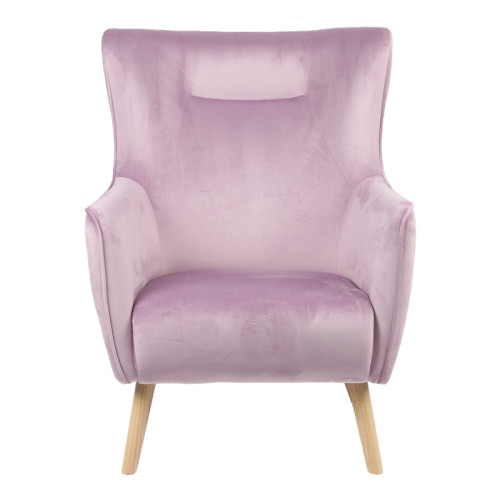 Armchair Insicive pakoworld rotten apple fabric-natural leg 67x89x86cm