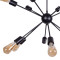 Ceiling light Gelen pakoworld black metal 30x30x70cm