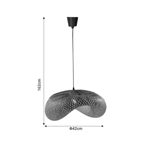 Ceiling light Lighty Inart E27 natural bamboo D42χ162cm