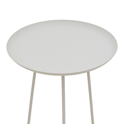 Side table Flaz Inart white D46x50cm