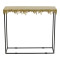 Console table Bulco Inart gold-black metal 80.5x28x72cm