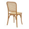 Chair Kalliope pakoworld natural beech wood-natural rattan 45x50x89cm