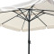 Professional umbrella Shoreline pakoworld one-piece mesh aluminum-beige fabric 4x4x2.9m