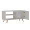 TV cabinet Orianne pakoworld melamine white-natural 90x32x46cm