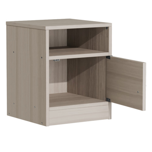 Foly pakoworld bedside table with a gray oak cabinet 40x40x50cm