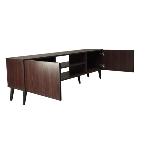 TV cabinet Icarus pakoworld melamine walnut-wenge 150x32x46cm