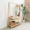 Entrance unit Belgia pakoworld natural wood 96x20x148cm