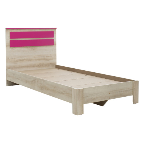 Bed Looney pakoworld in castillo-pink color 100x200cm Bed Looney pakoworld in castillo-pink color 100x200cm