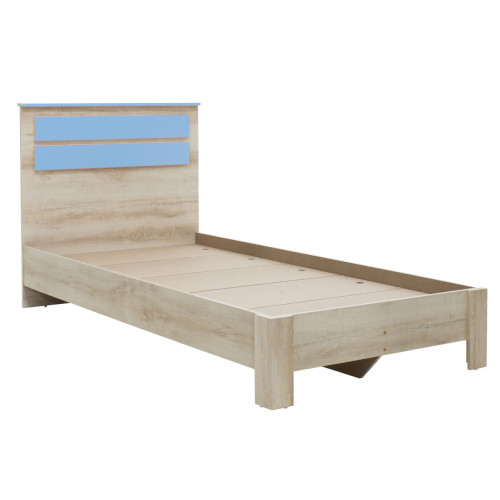 Bed Looney pakoworld in castillo-blue color 100x200cm Bed Looney pakoworld in castillo-blue color 100x200cm