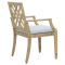 Bolen pakoworld chair solid acacia wood-beige fabric 59x63.2x89.9cm