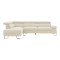 Left corner sofa Gracious pakoworld beige fabric 257x178x86cm