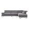 Right corner sofa Gracious pakoworld dark grey fabric 257x178x86cm